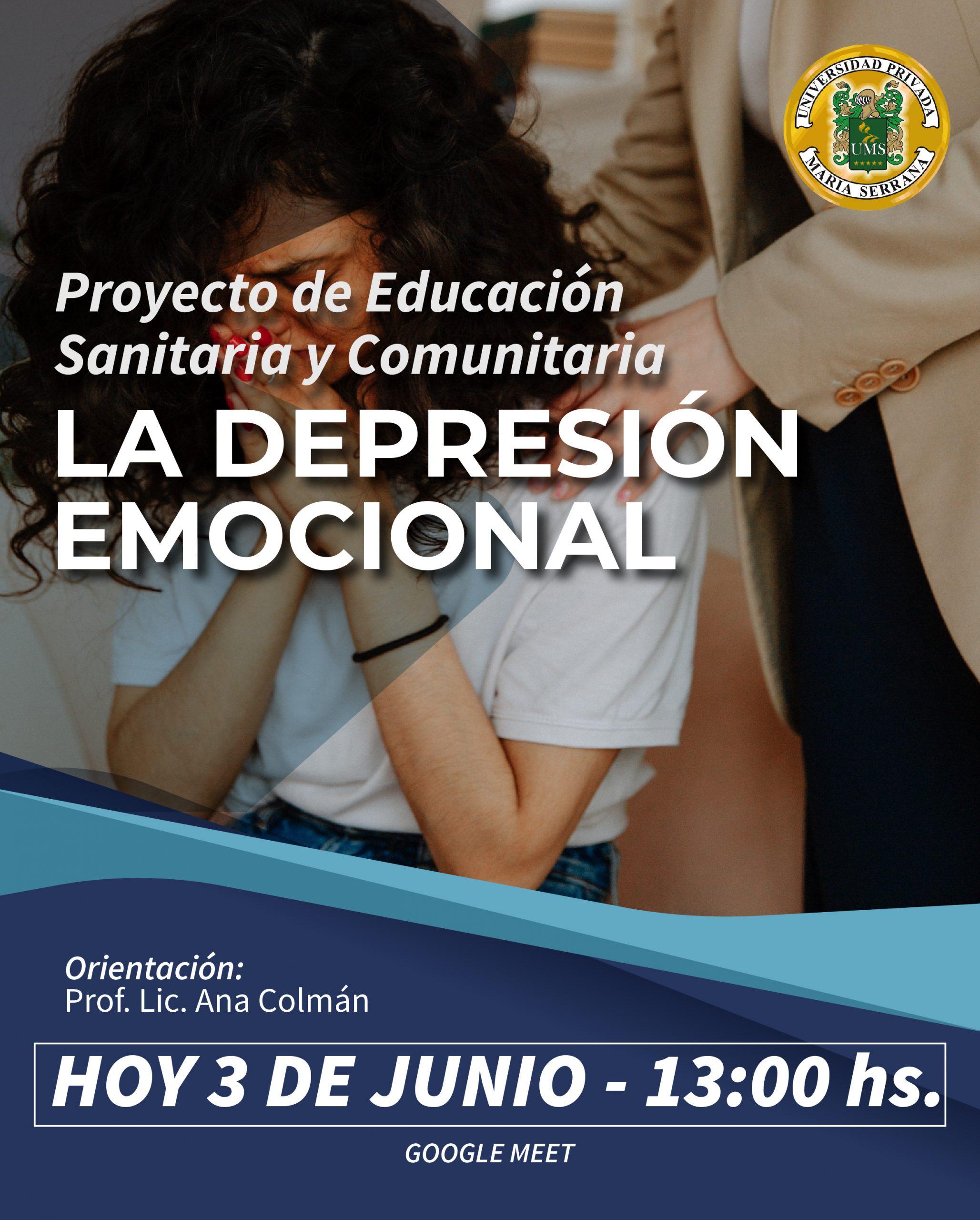 Charla Virtual TEMA La Depresión Emocional